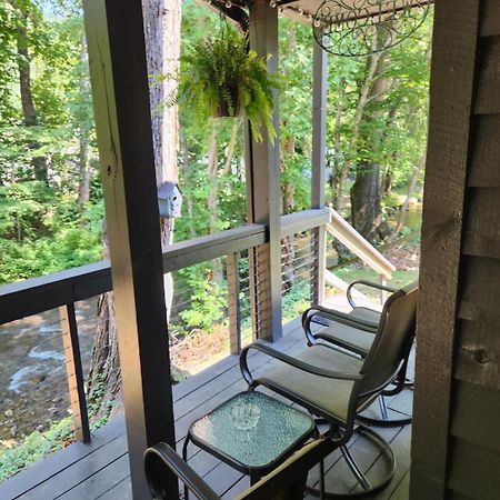 J.Creek Retreat, Creekside Townhouse +1 Car Garage Villa Maggie Valley Bagian luar foto