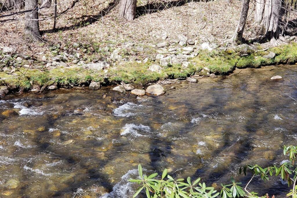 J.Creek Retreat, Creekside Townhouse +1 Car Garage Villa Maggie Valley Bagian luar foto